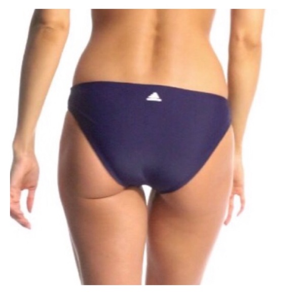 adidas Other - (L) ADIDAS Navy Blue White Hipster Bikini Bottom